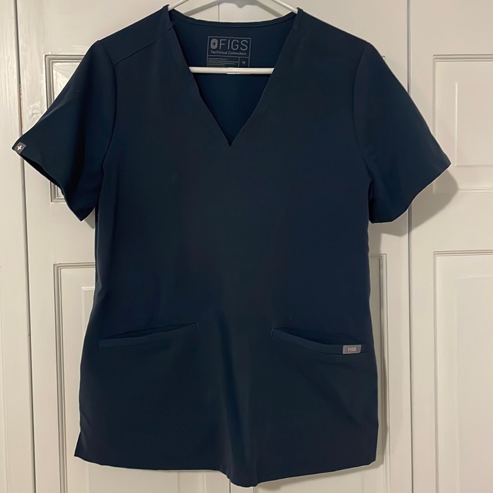 FIGS Casma Scrub Top Teal M